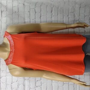 Cato XL Orange Sleeveless blouse